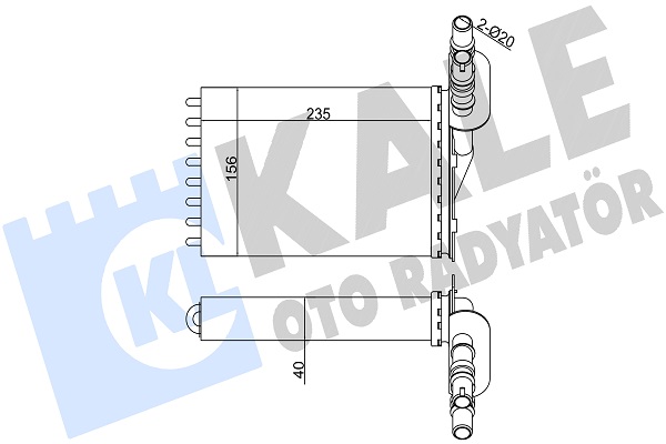 Renault Symbol Kalorifer Radyatörü Radyator Iı OEM 7701045552